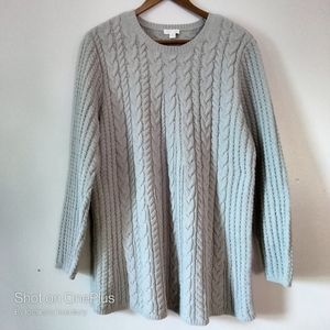 J. Jill Grey Chenille Sweater